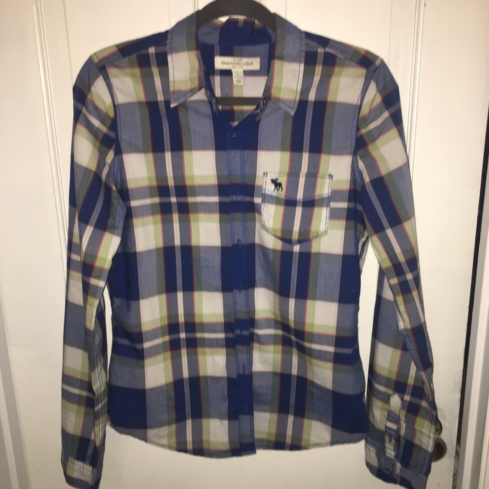 Ladies: Abercrombie & Fitch Plaid Button Down